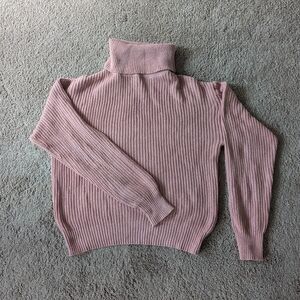 Women's Sweater Ambiance Apparel Size S Rusty Rose Color